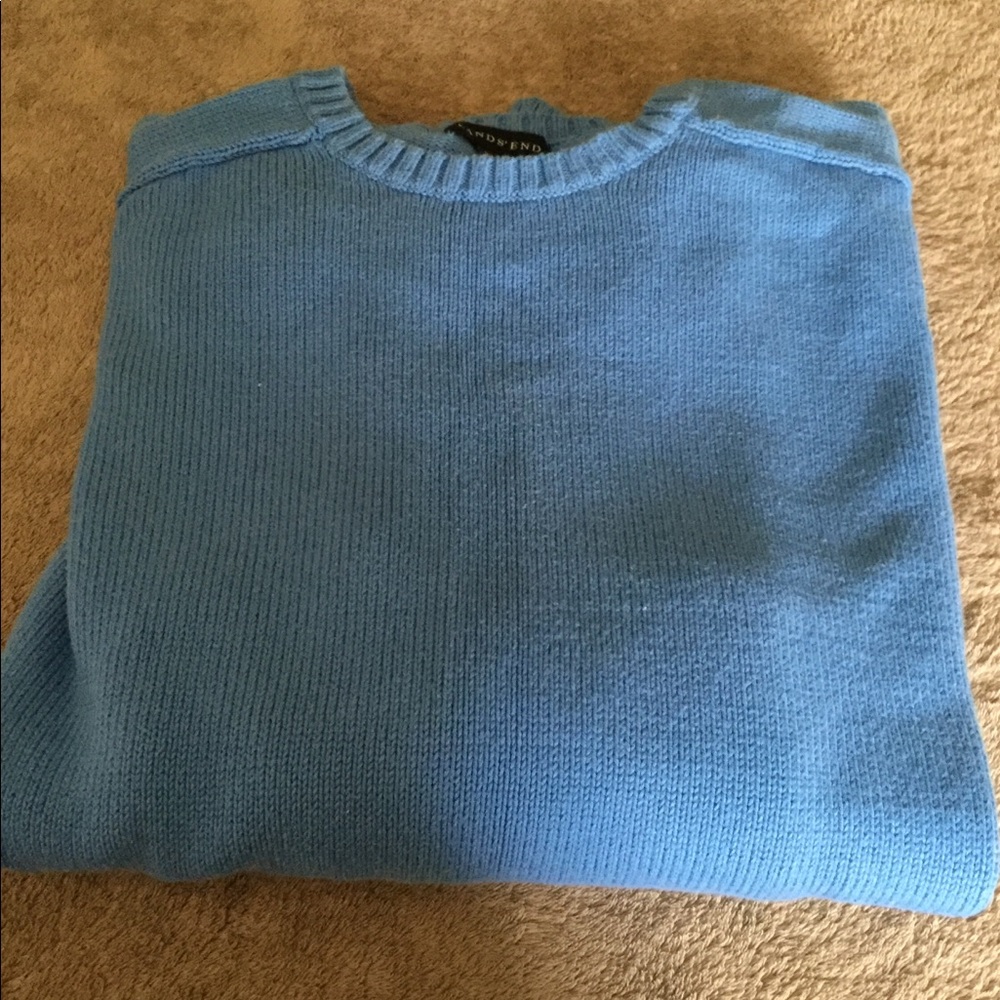 Light blue XL Lands End men’s sweater